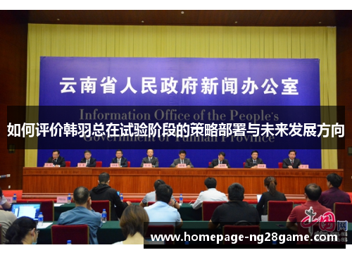 如何评价韩羽总在试验阶段的策略部署与未来发展方向